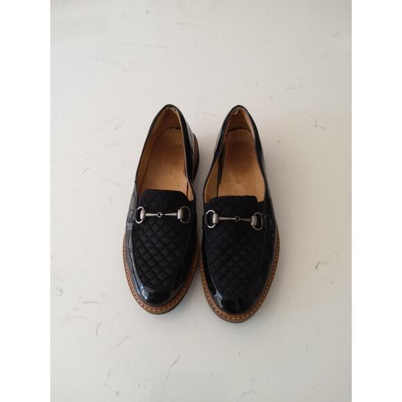 Naturalizer horsebit Womens Black quilted loafers 6.5 sz preppy teachercore - Picture 4 of 9